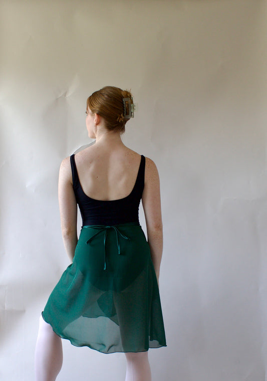 Ladies Manon Chiffon Ballet Skirt – Forest Green