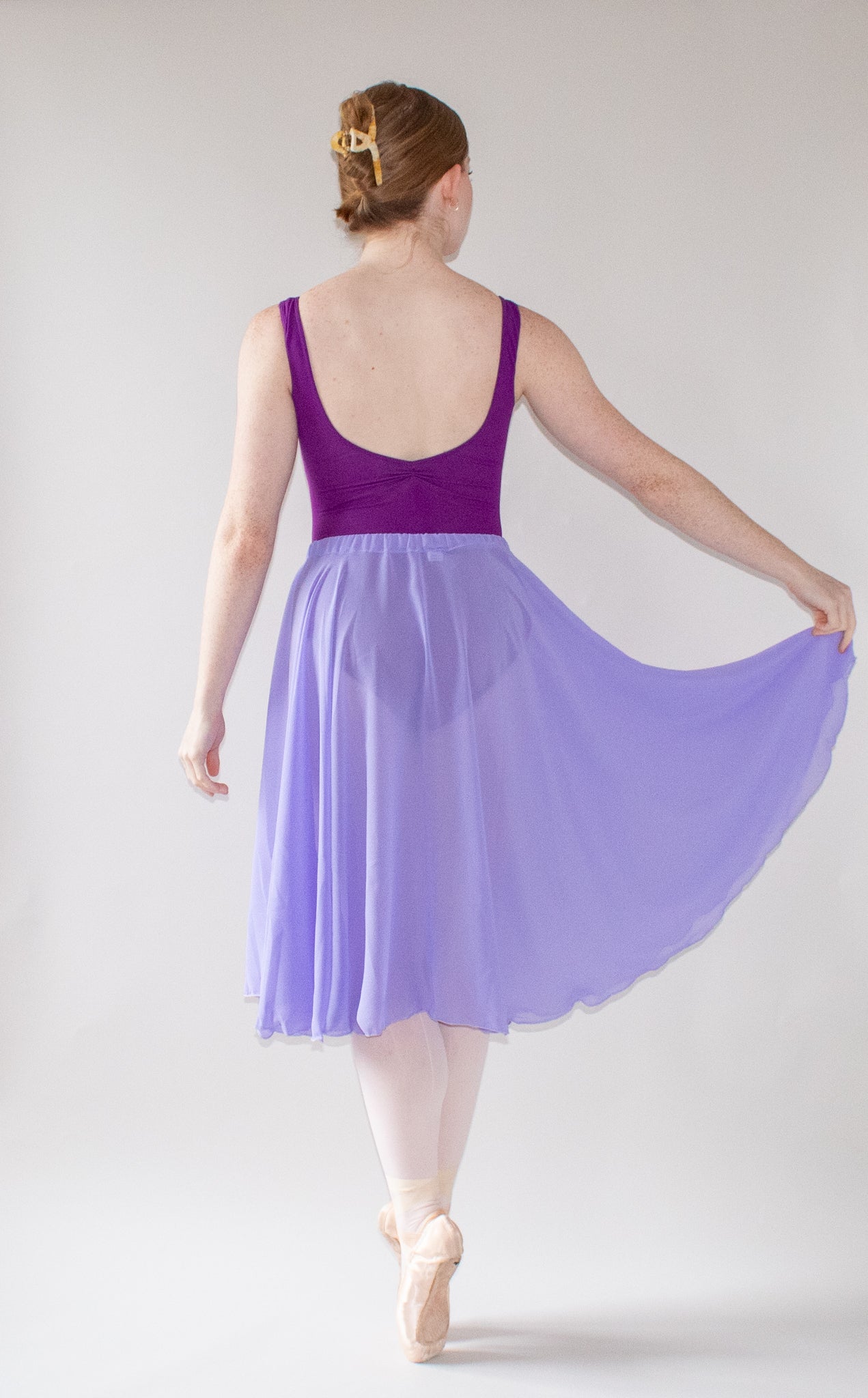Ladies Aurora Chiffon Ballet Skirt – Lavender Spring