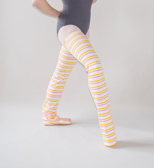 The Legwarmers - Lemonade Stripe