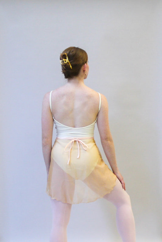 Ladies Lise Chiffon Ballet Skirt – Light Nude