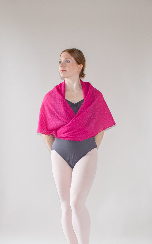 The Wrap Shawl - Short Pink