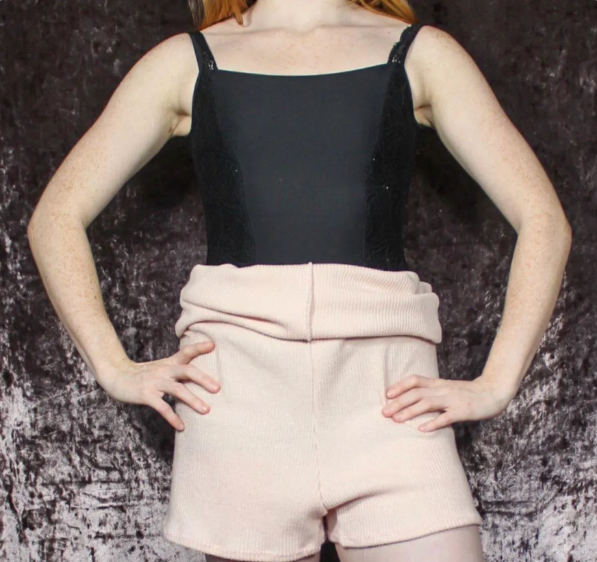 The Romper - Baby Pink Ribbed