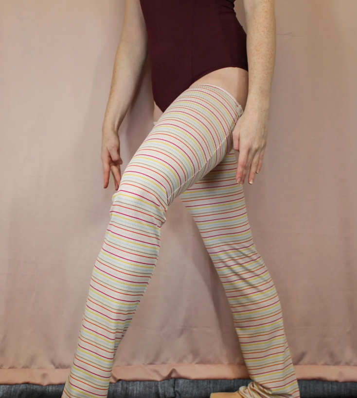 The Legwarmers - Tutti Frutti Pinstripe