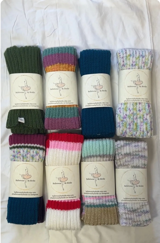 The Handknit Legwarmers - Teal