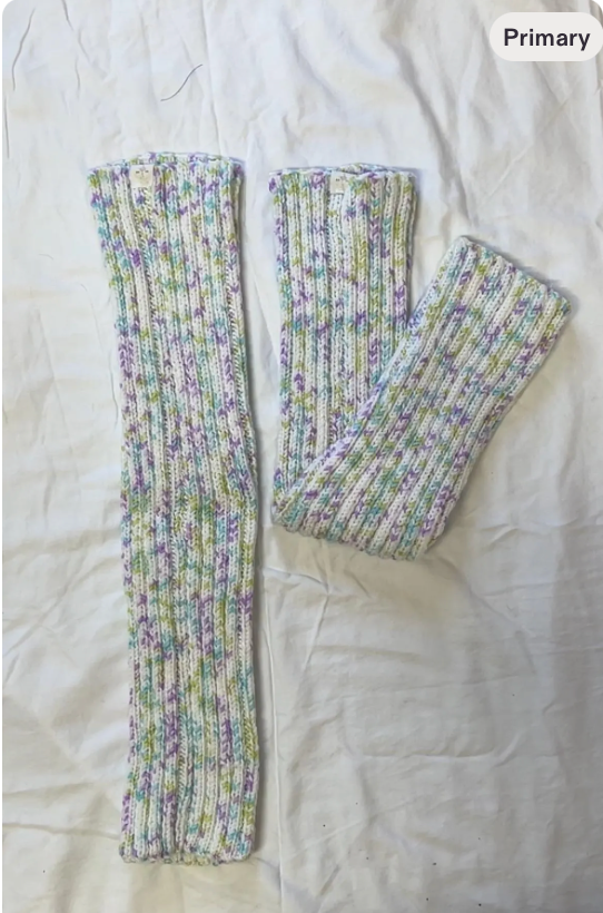 The Handknit Legwarmers - Jelly Dot