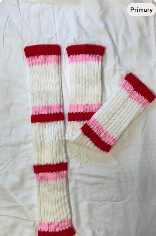 The Handknit Legwarmers - Valentine