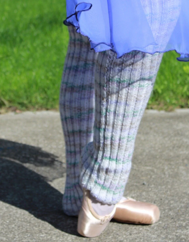 The Handknit Legwarmers - Crystal
