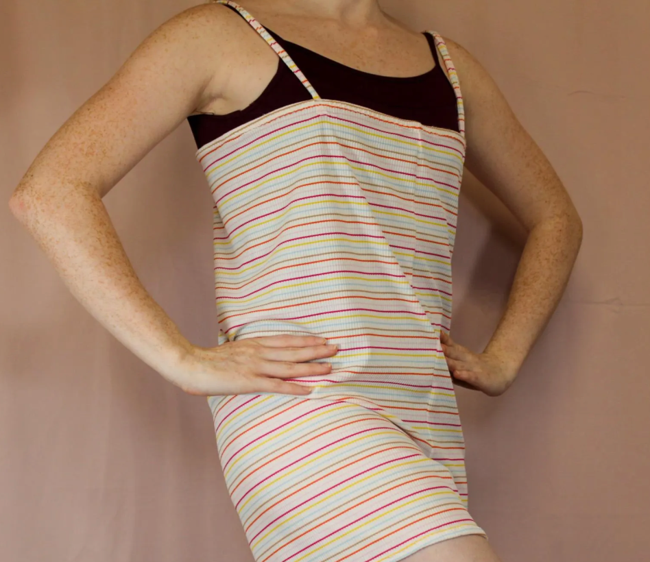 The Romper - Tutti Frutti Pinstripe