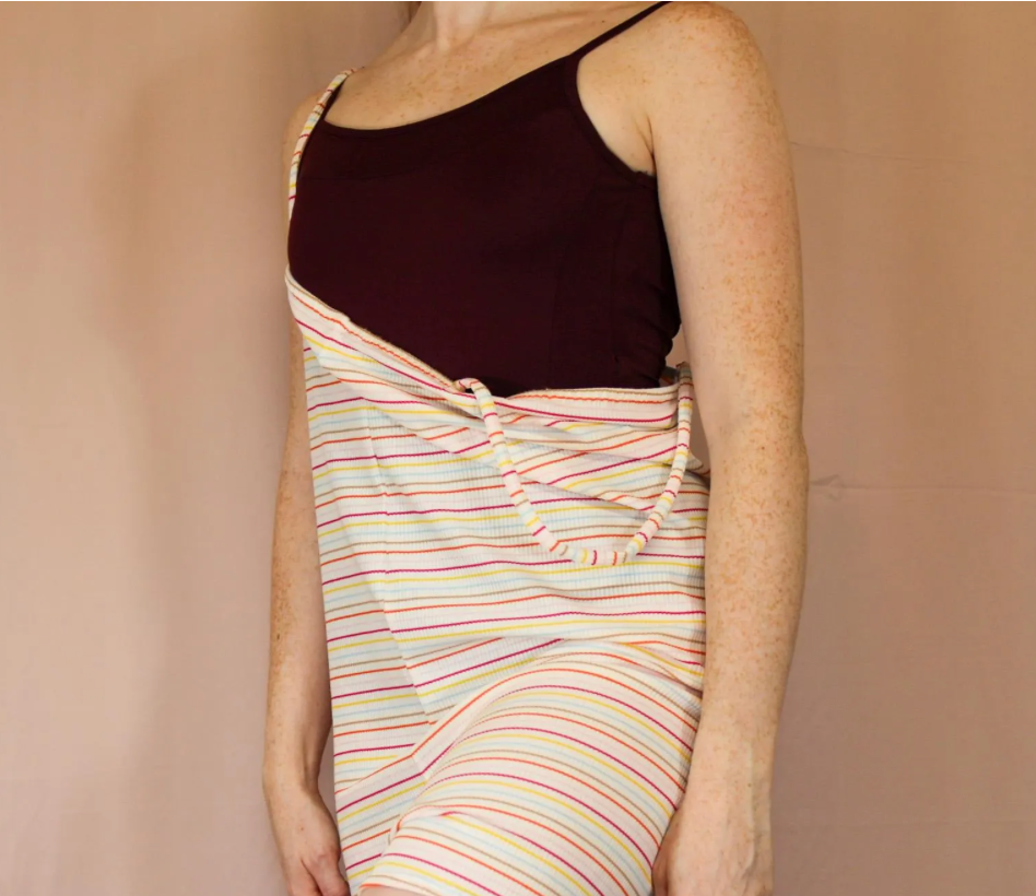 The Romper - Tutti Frutti Pinstripe