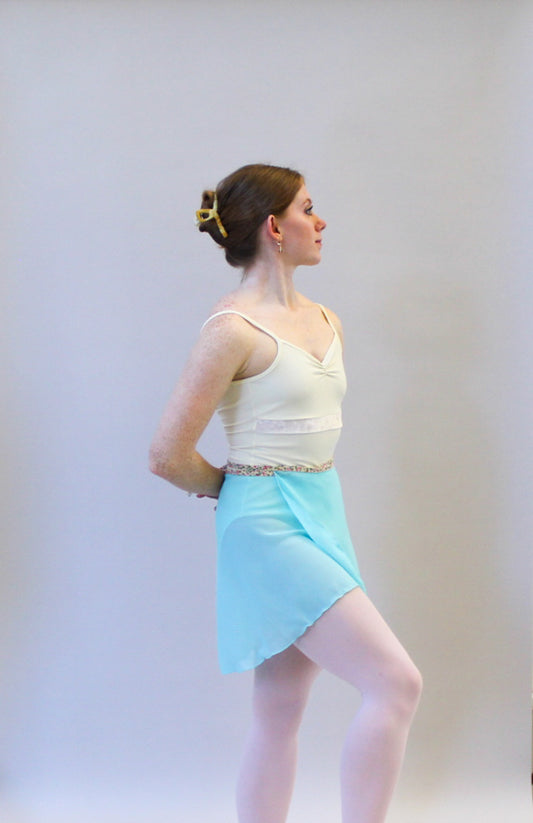Ladies Lise Chiffon Ballet Skirt – Aqua