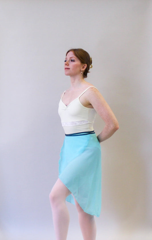 Ladies Raymonda Chiffon Ballet Skirt – Aqua