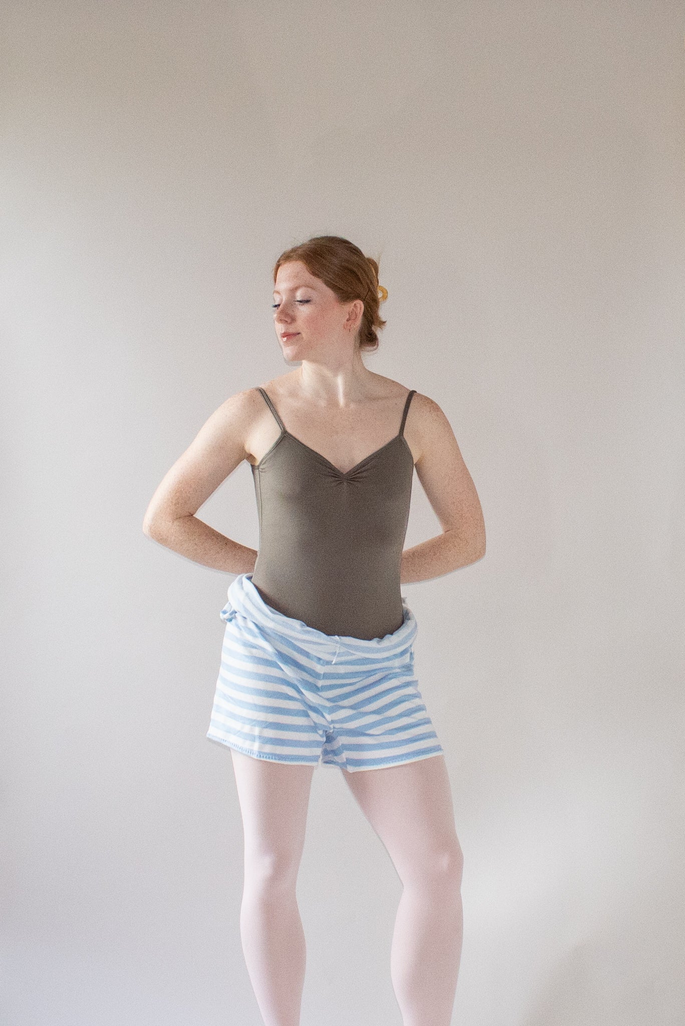 The Romper - Light Blue and White Stripe