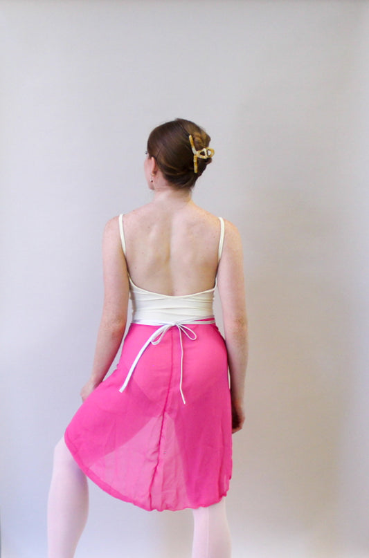 Ladies Raymonda Chiffon Ballet Skirt – Cerise