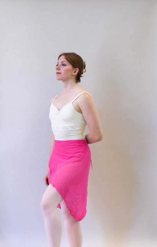 Ladies Raymonda Chiffon Ballet Skirt – Cerise