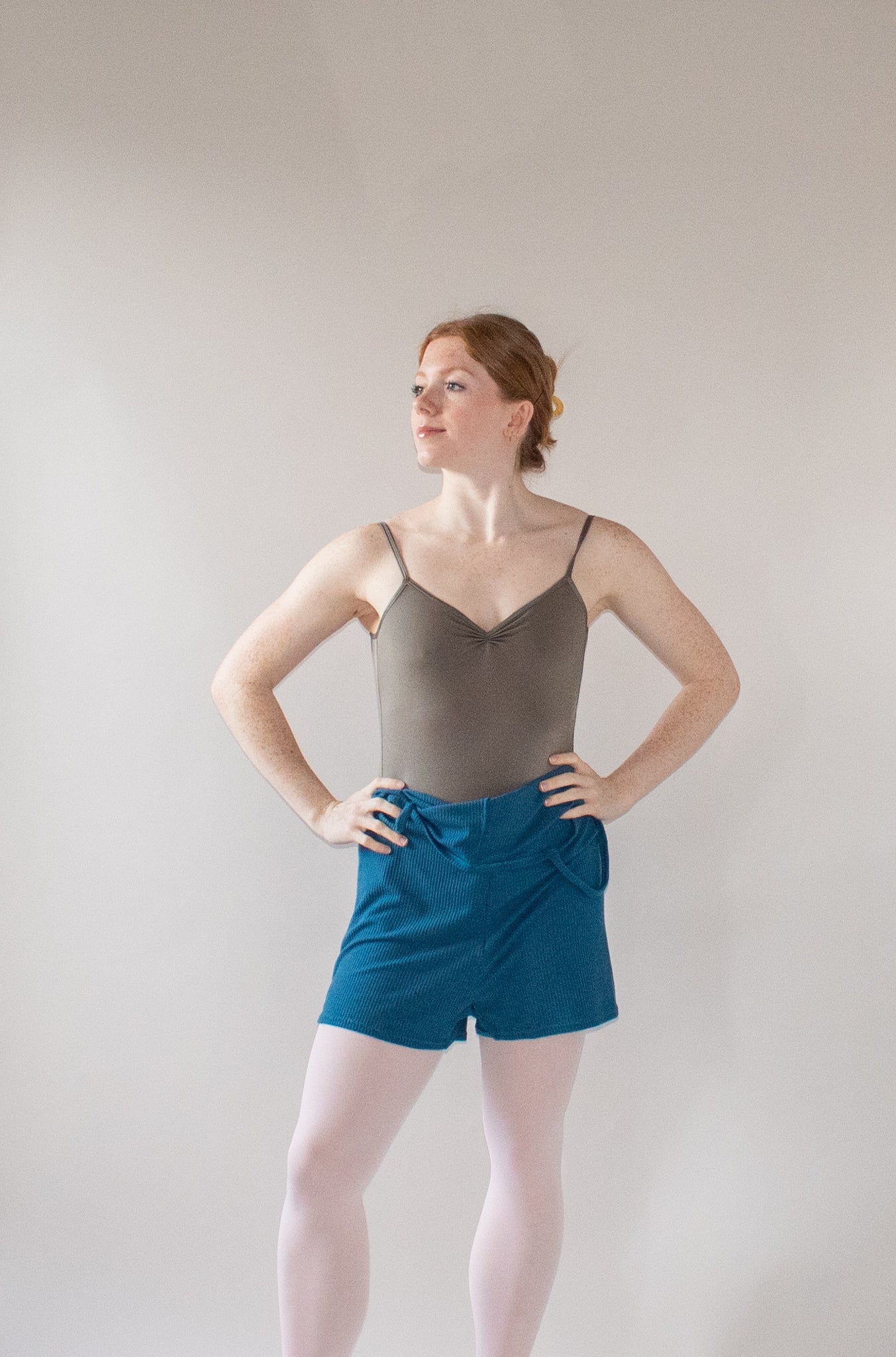 The Romper - Dark Teal Ribbed
