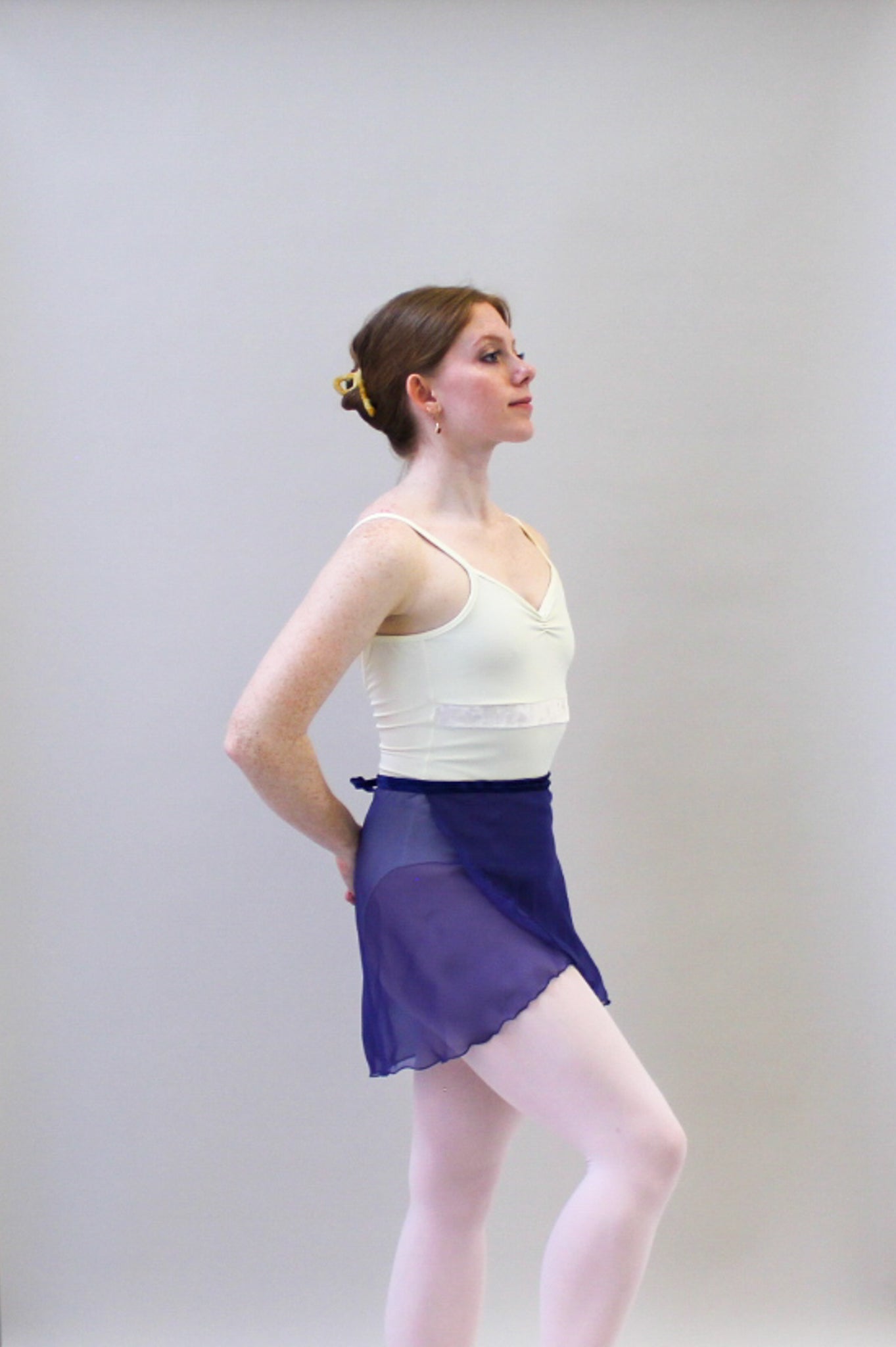 Ladies Kitri Chiffon Ballet Skirt – Deep Purple