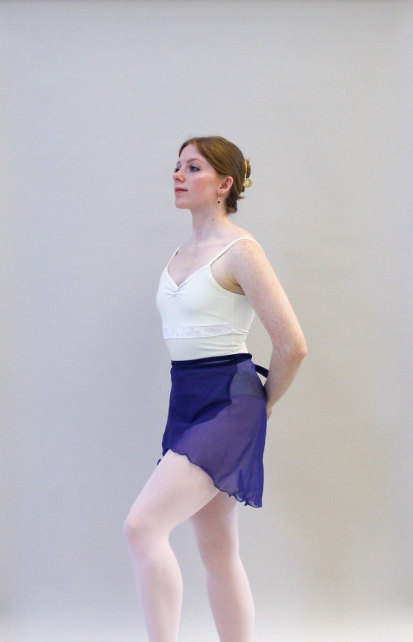 Ladies Lise Chiffon Ballet Skirt – Deep Purple
