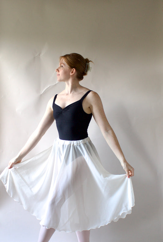Ladies Aurora Chiffon Ballet Skirt – Ivory
