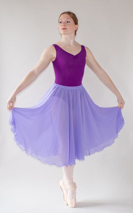 Ladies Aurora Chiffon Ballet Skirt – Lavender Spring