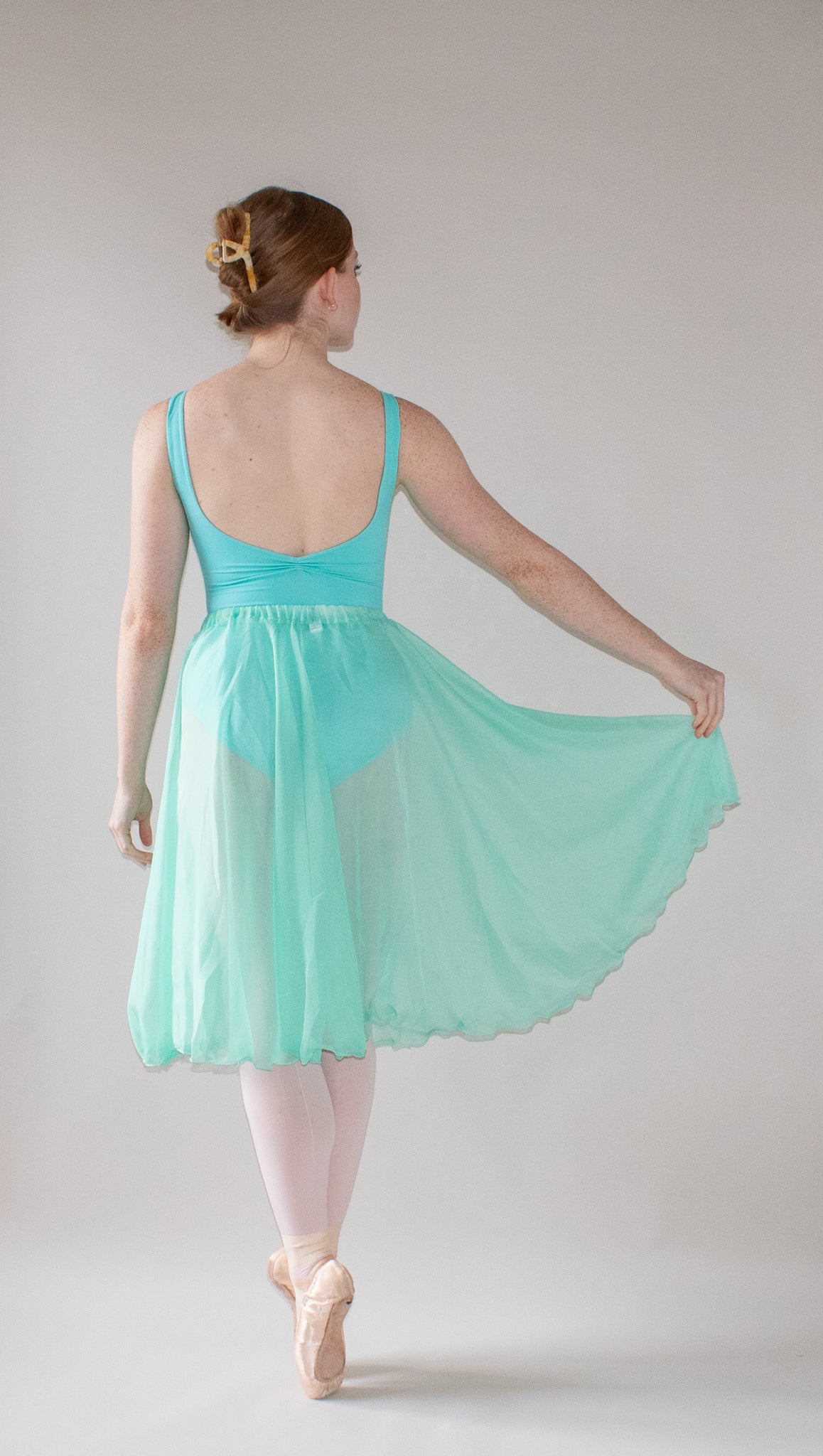 Ladies Aurora Chiffon Ballet Skirt – Mint