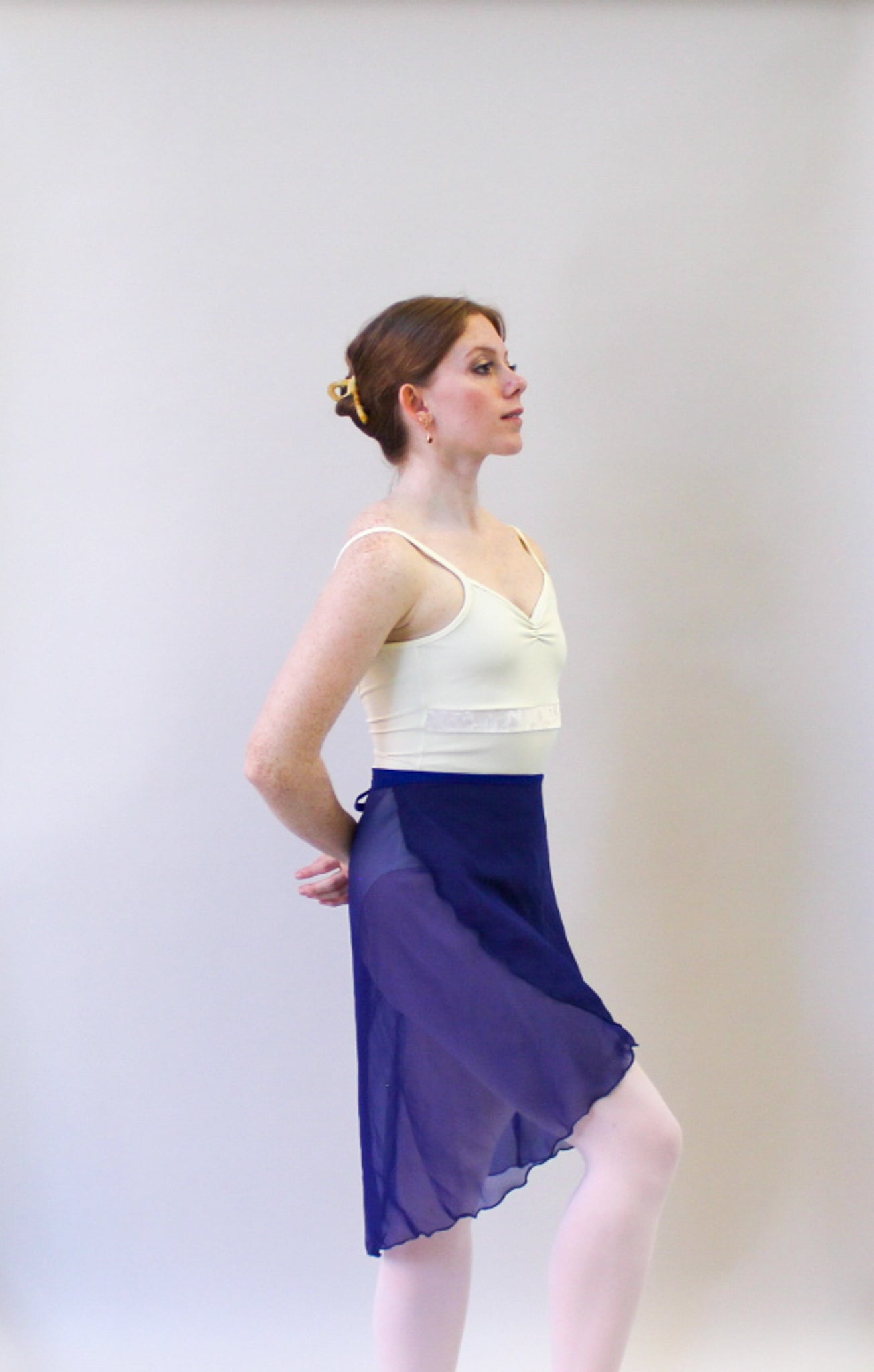 Ladies Raymonda Chiffon Ballet Skirt – Navy
