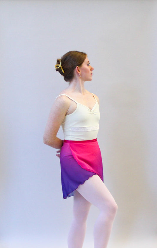 Ladies Lise Chiffon Ballet Skirt – Pink/Purple Ombre
