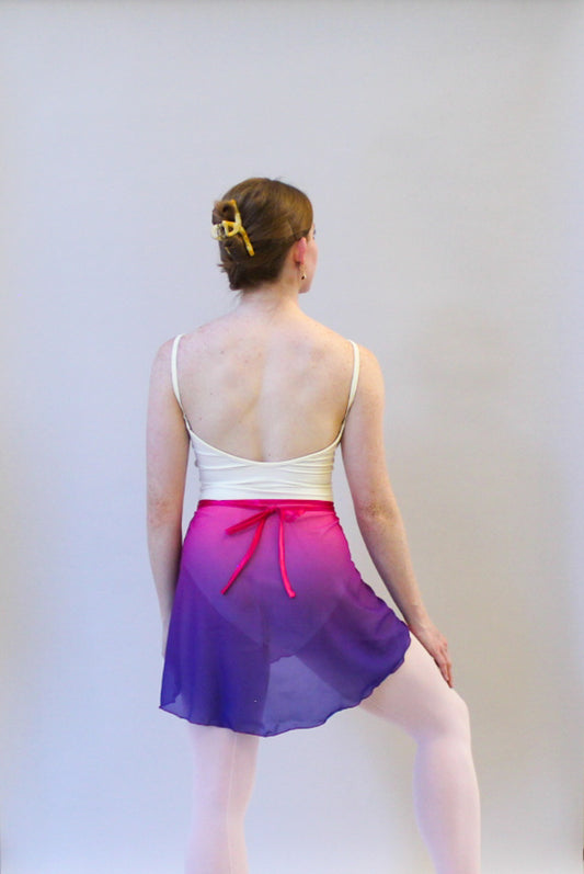 Ladies Lise Chiffon Ballet Skirt – Pink/Purple Ombre