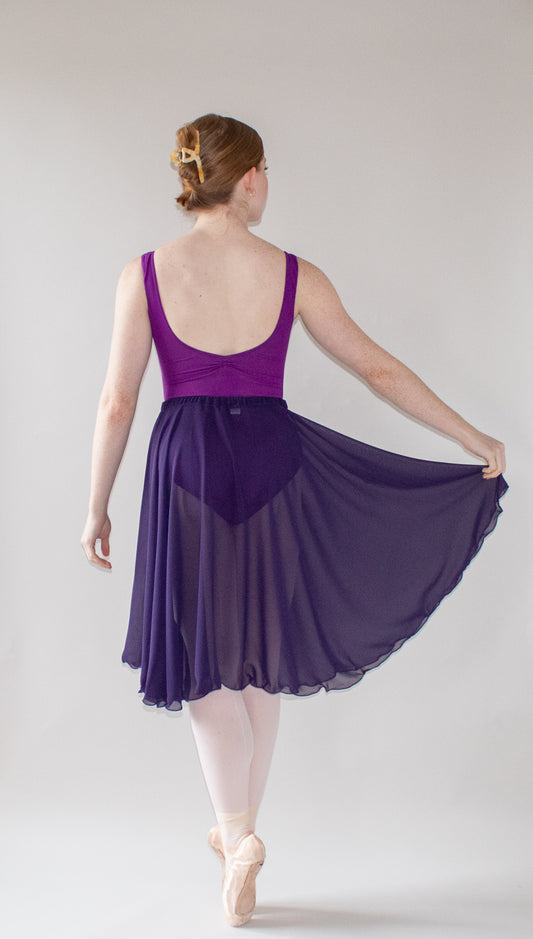 Ladies Aurora Chiffon Ballet Skirt – Purple