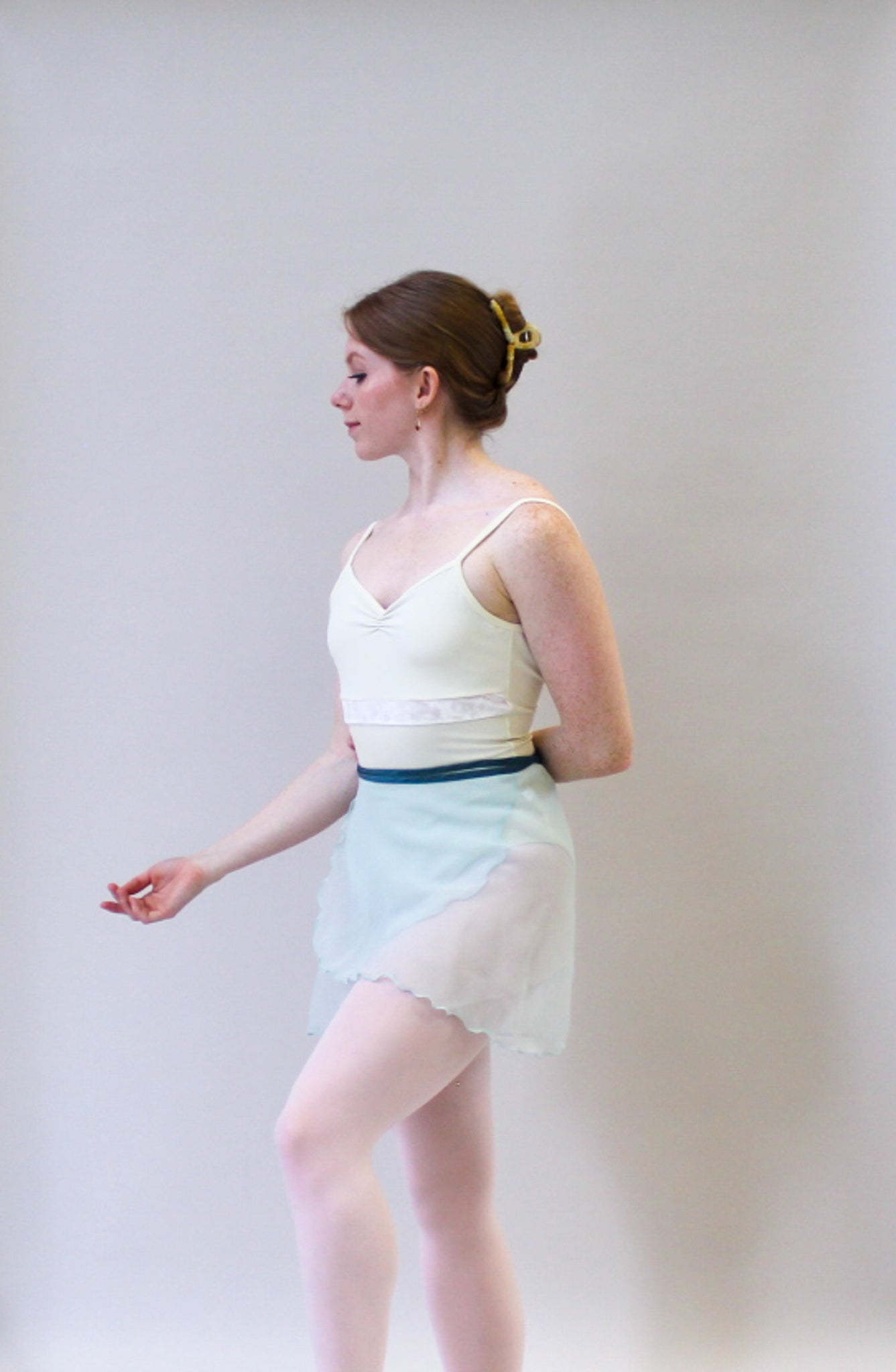 Ladies Kitri Chiffon Ballet Skirt – Seafoam