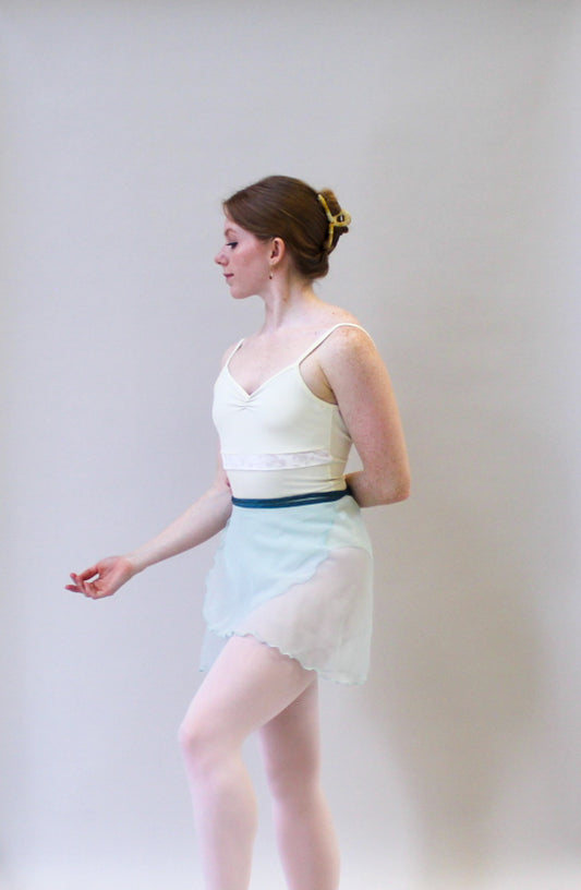 Ladies Kitri Chiffon Ballet Skirt – Seafoam