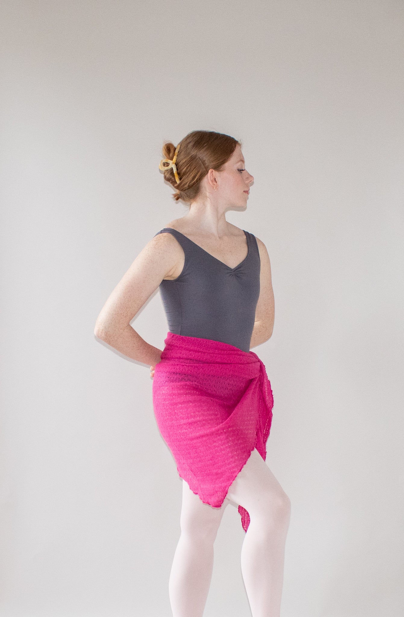 The Wrap Shawl - Short Pink